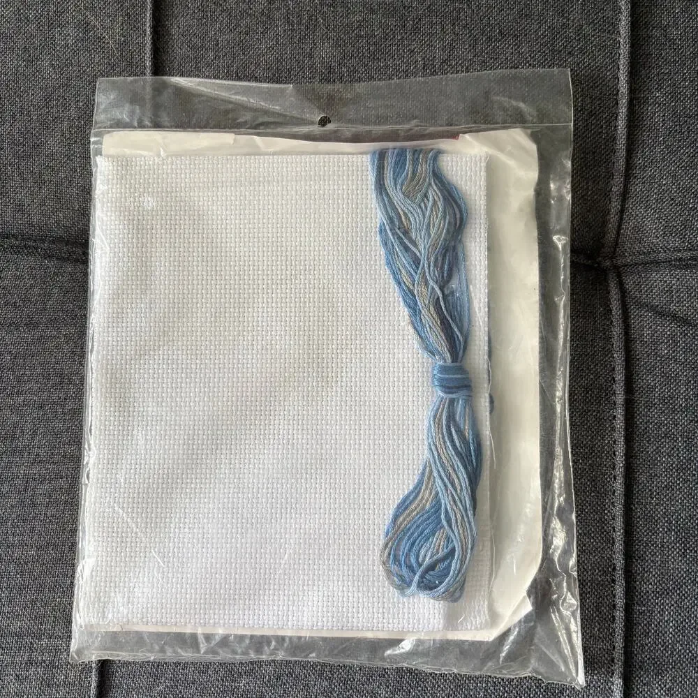 I'd Rather Be Fishing Vintage Counted Cross Stitch Kit by American Stitcher 80's